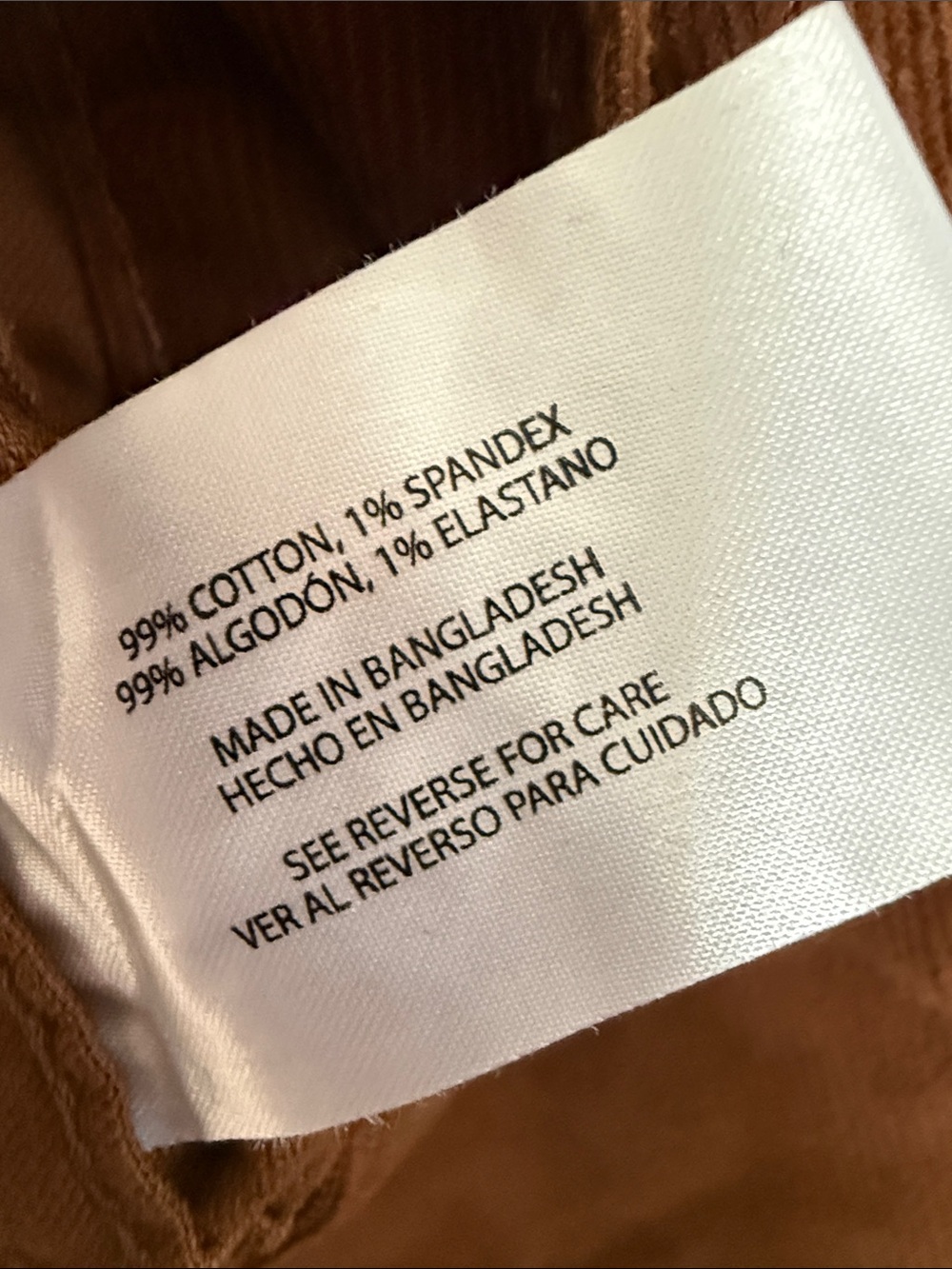 GAP Women's Rust Brown Corduroy Trucker Jacket - Picture 5 of 5